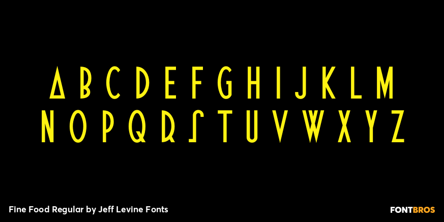 Fine Food Regular Font Poster #2
