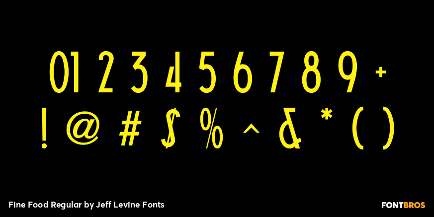 Fine Food Regular Font Poster #4