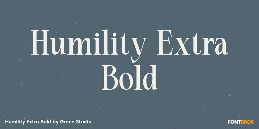 Humility Extra Bold Poster