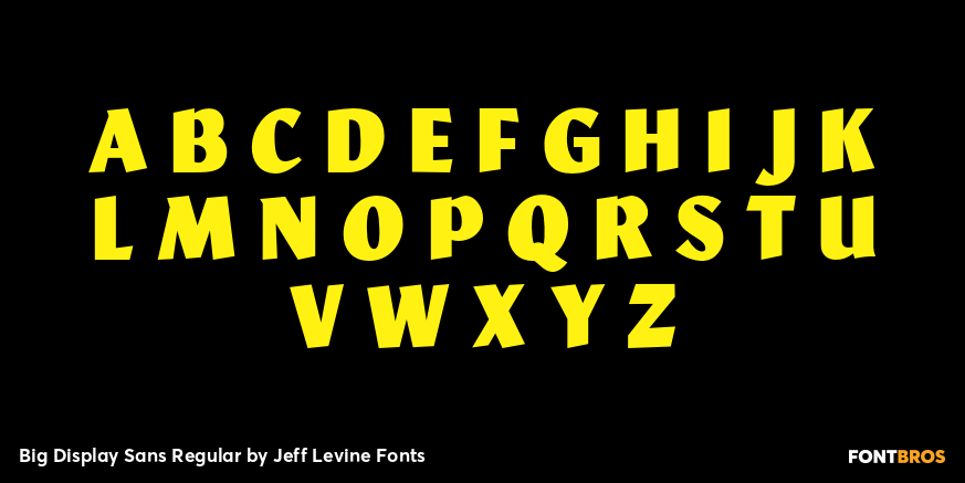Big Display Sans Regular Font Poster #1