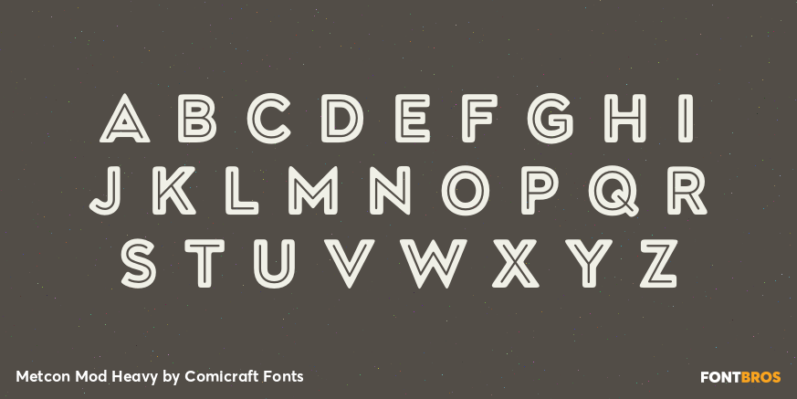 Metcon Mod Heavy Font Poster #1