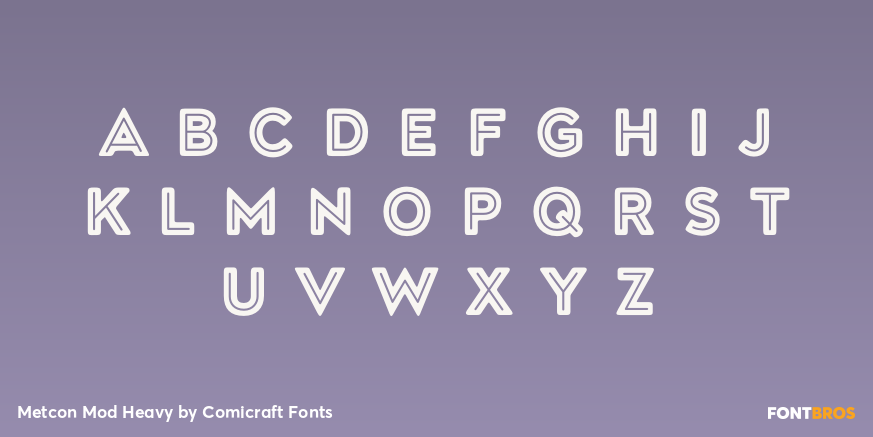 Metcon Mod Heavy Font Poster #1