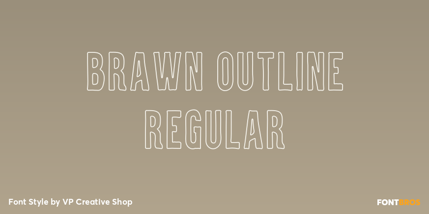 Brawn Outline Regular Poster