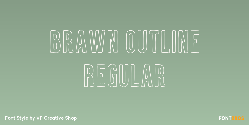 Brawn Outline Regular Poster