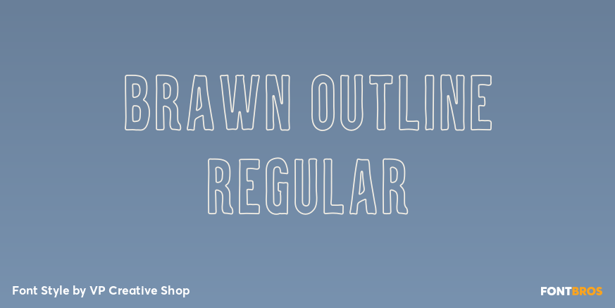 Brawn Outline Regular Poster