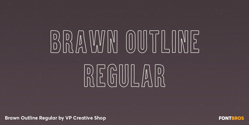 Brawn Outline Regular Poster