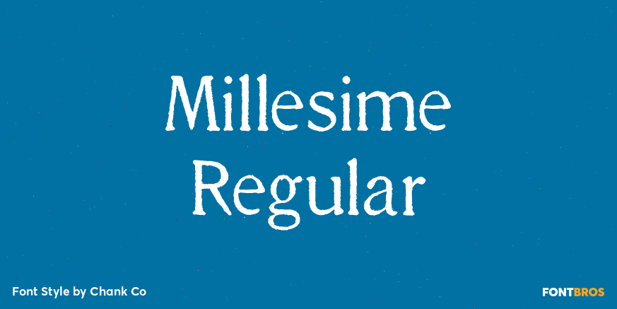Millesime Regular Poster