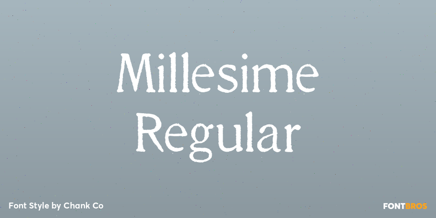 Millesime Regular Poster