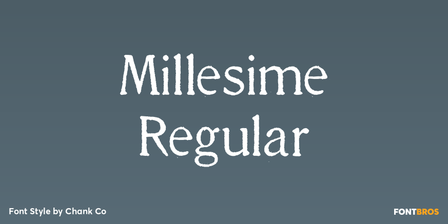 Millesime Regular Poster