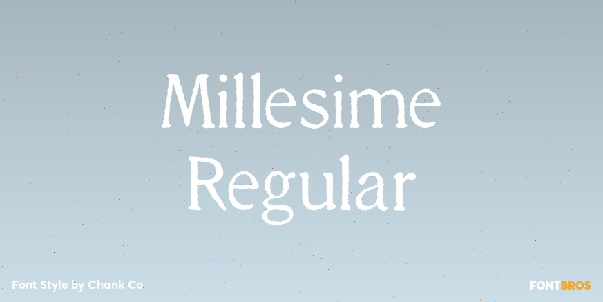 Millesime Regular Poster