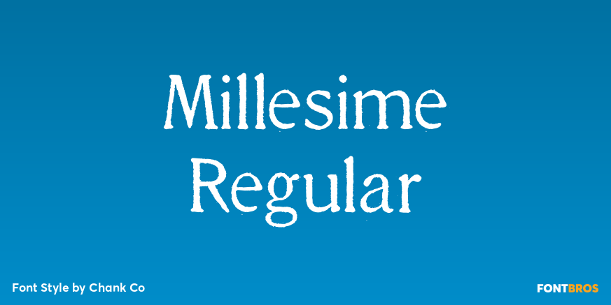 Millesime Regular Poster