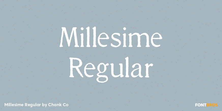 Millesime Regular Poster