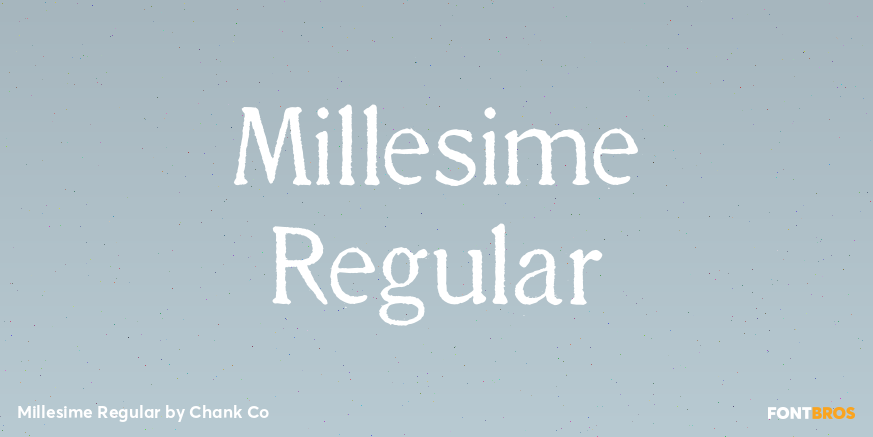Millesime Regular Poster