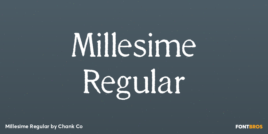 Millesime Regular Poster