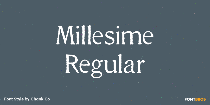 Millesime Regular Poster