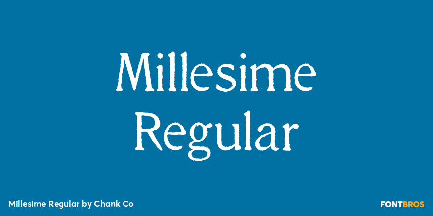 Millesime Regular Poster