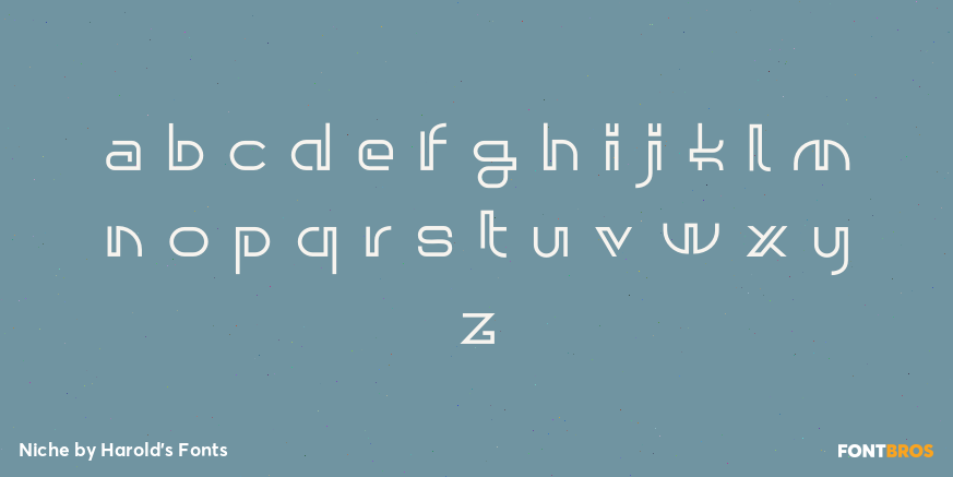 Niche Font Poster #3