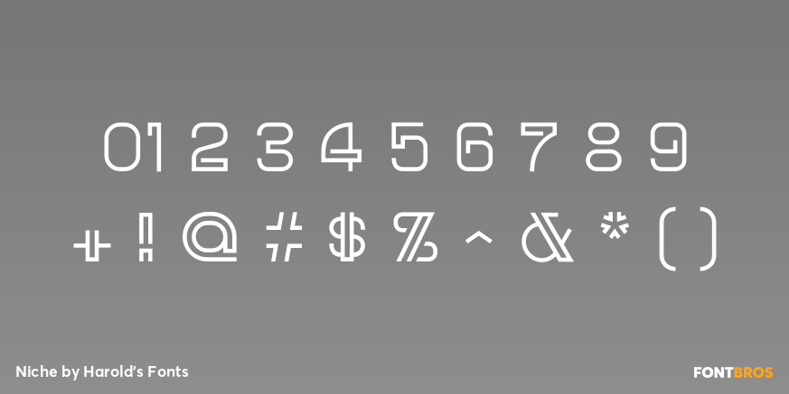 Niche Font Poster #4