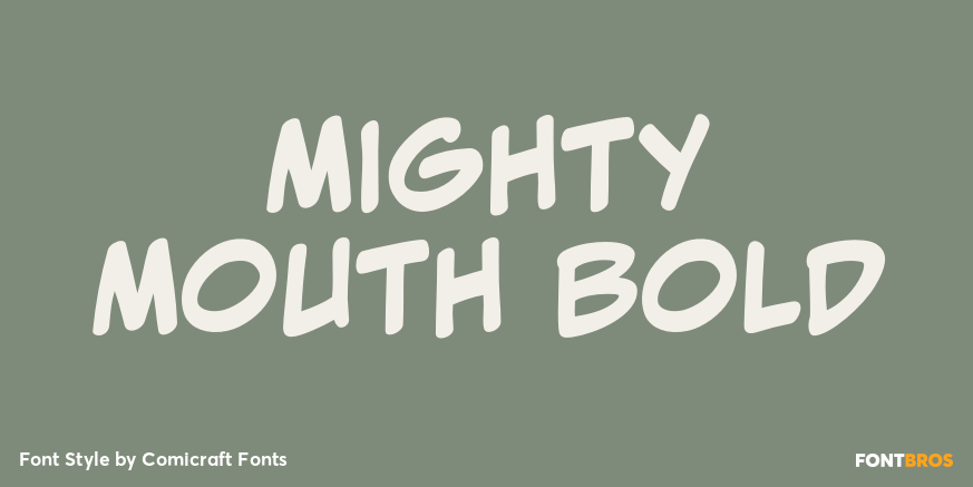 Mighty Mouth Bold Poster