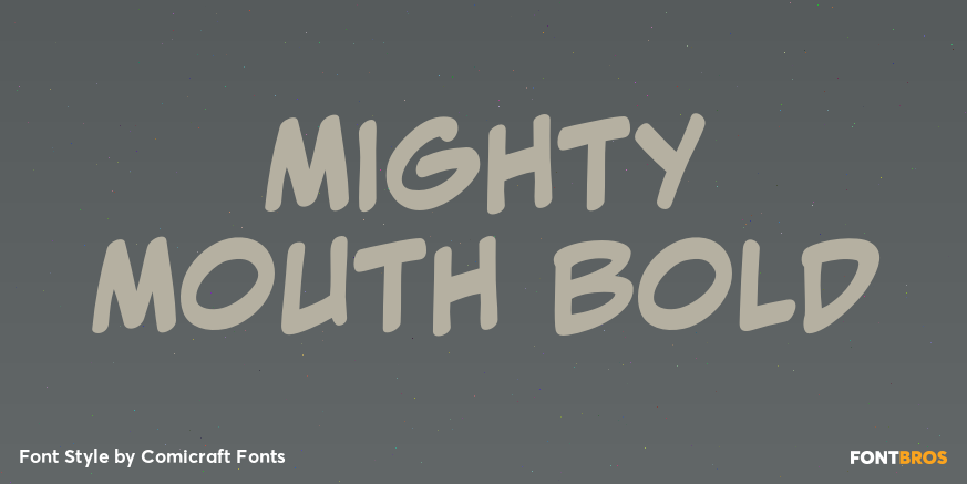 Mighty Mouth Bold Poster