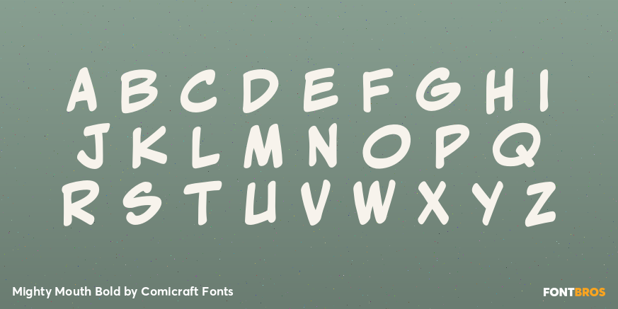 Mighty Mouth Bold Font Poster #2