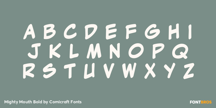 Mighty Mouth Bold Font Poster #3