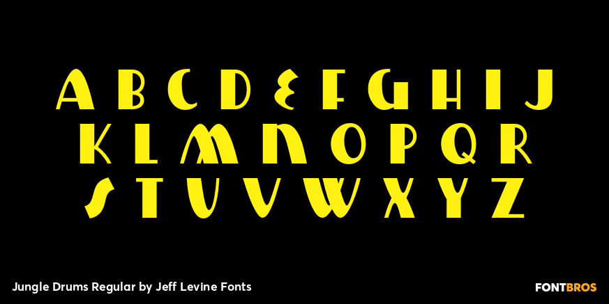 Jungle Drums Regular Font Poster #3