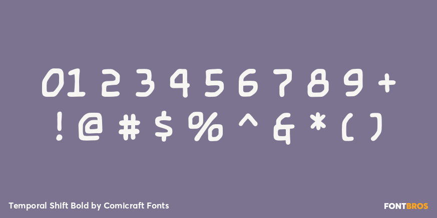 Temporal Shift Bold Font Poster #1