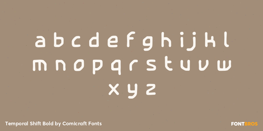 Temporal Shift Bold Font Poster #1