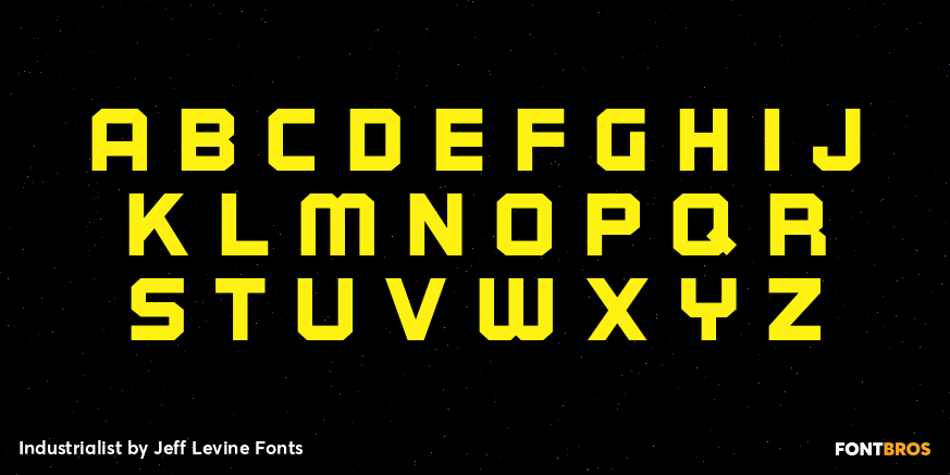 Industrialist Font Poster #2
