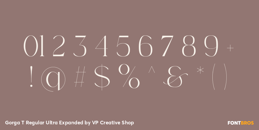 Gorga T Regular Ultra Expanded Font Poster #4