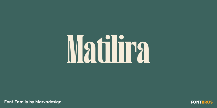 Matilira Font Poster #1