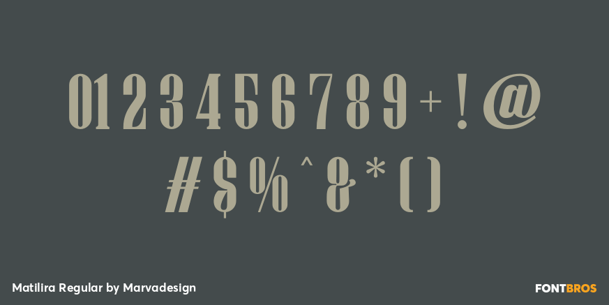 Matilira Font Poster #4