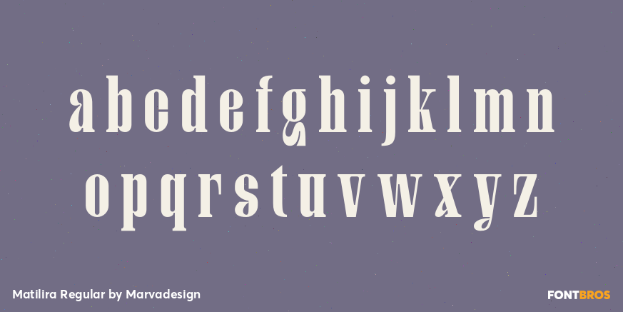 Matilira Font Poster #3