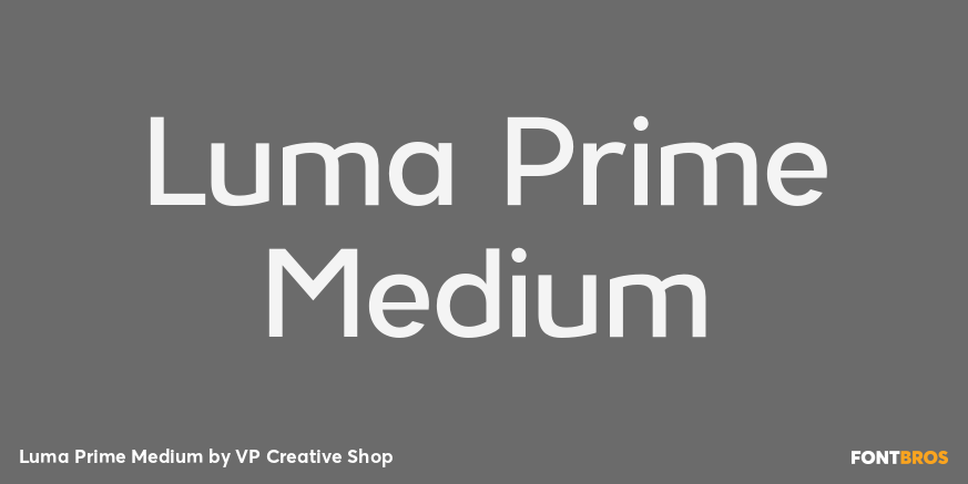 Luma Prime Medium Font Poster #1
