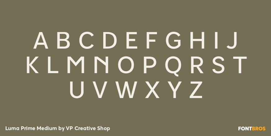 Luma Prime Medium Font Poster #2