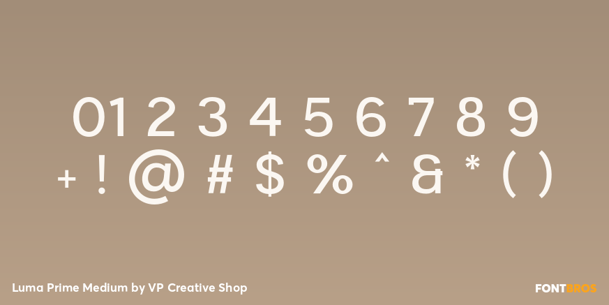 Luma Prime Medium Font Poster #4