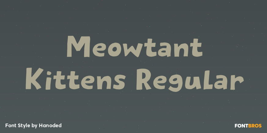 Meowtant Kittens Regular Font Poster #1
