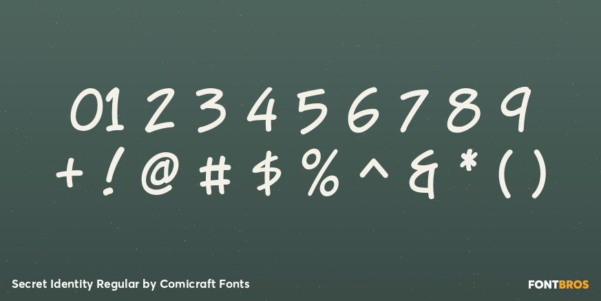 Secret Identity Regular Font Poster #1