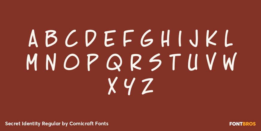 Secret Identity Regular Font Poster #3