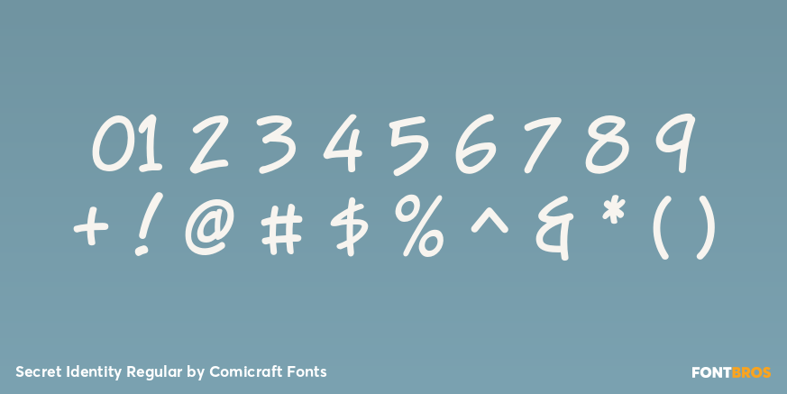 Secret Identity Regular Font Poster #4