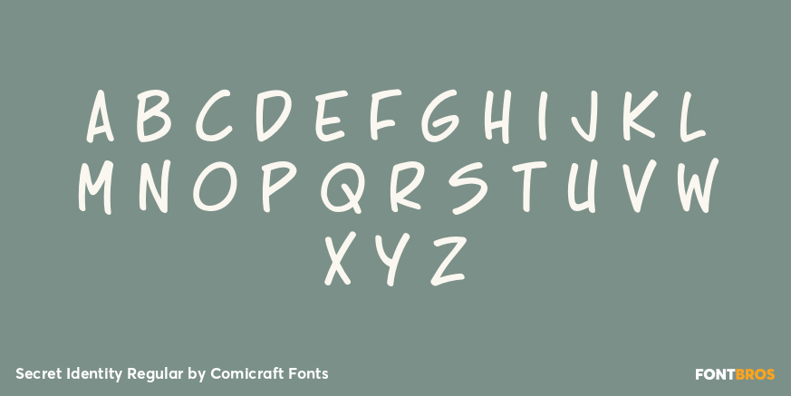 Secret Identity Regular Font Poster #1