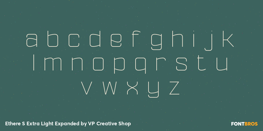 Ethere S Extra Light Expanded Font Poster #3