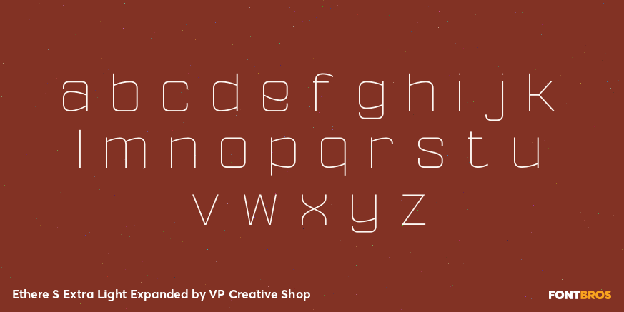 Ethere S Extra Light Expanded Font Poster #3