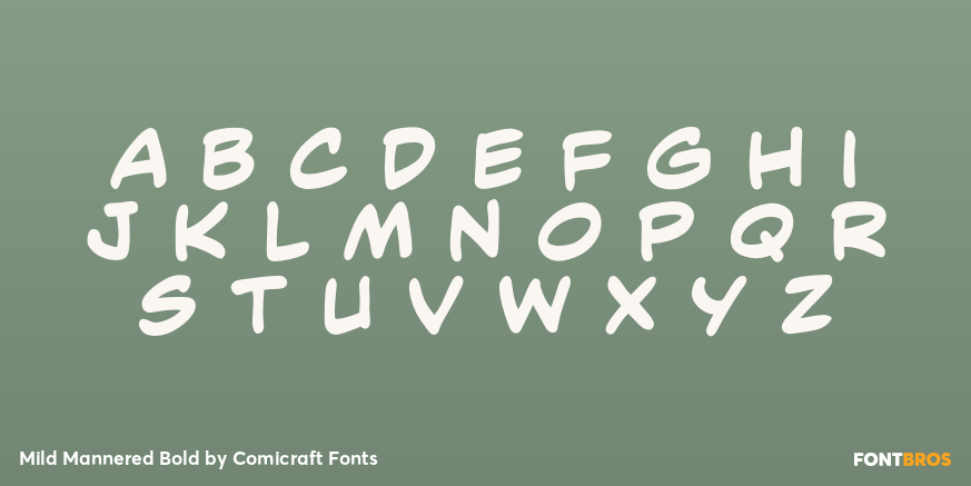 Mild Mannered Bold Font Poster #3