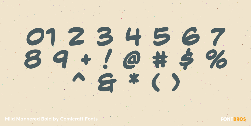 Mild Mannered Bold Font Poster #4