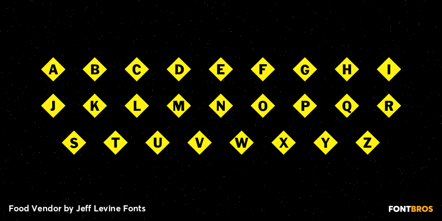 Food Vendor Font Poster #3