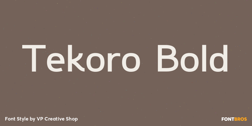 Tekoro Bold Poster