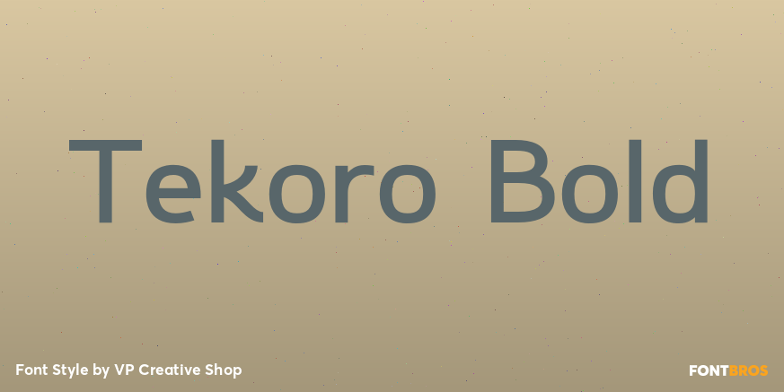Tekoro Bold Poster