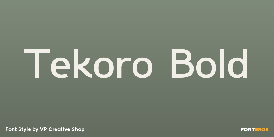 Tekoro Bold Poster